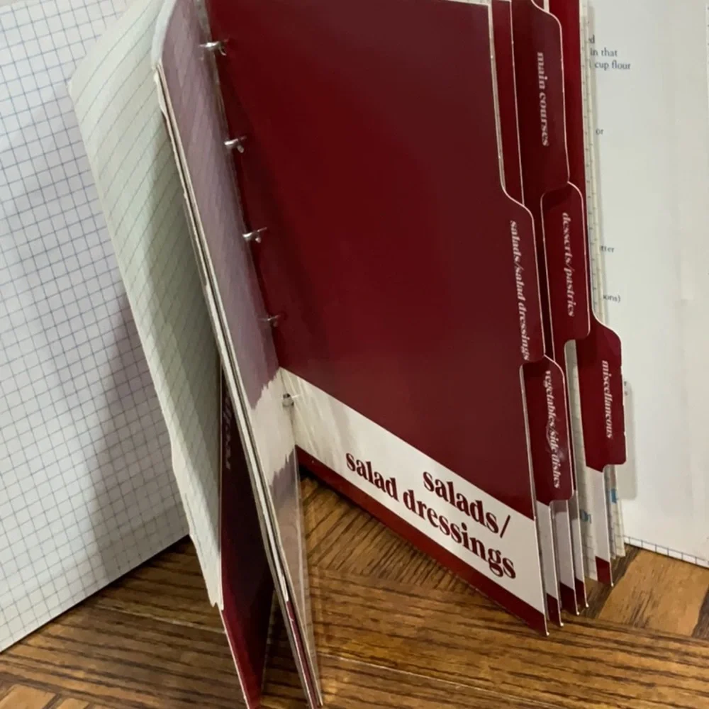Vintage Bon Appétit Recipe Organizer